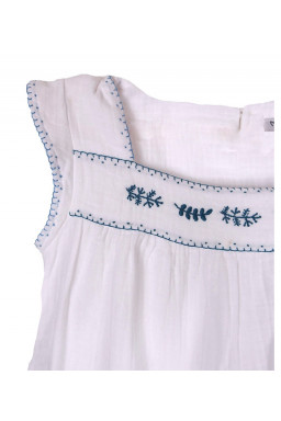 Blouse brodée en Liberty Olivia