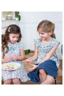 Blouse brodée en Liberty Olivia