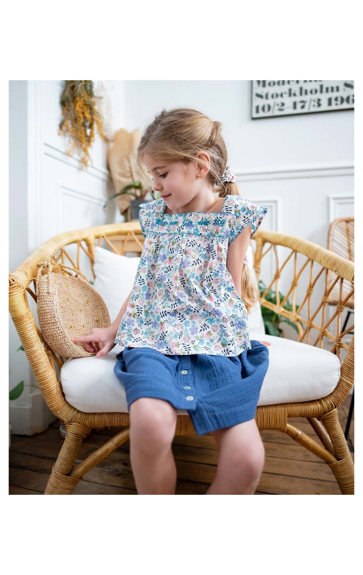 Olivia embroidered blouse in Liberty