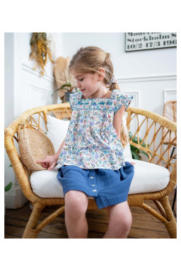 Blouse brodée en Liberty Olivia