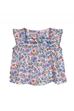 Blouse brodée en Liberty Olivia