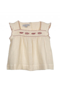 Blouse bébé brodée Olivia