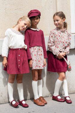Alba hand smocked girl blouse