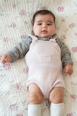 Baby jumpsuit in merino wool