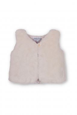 Galate fake fur sleeveless vest for girl