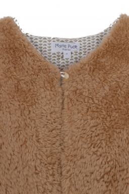 Galate fake fur sleeveless vest