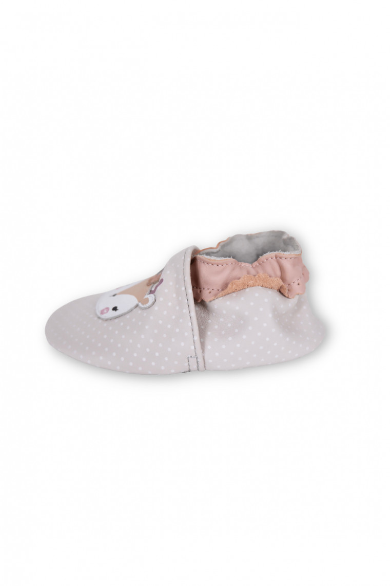 Baby leather slippers by Robeez