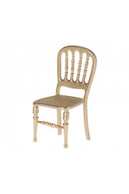 Chaise en bois doré pour souris Maileg