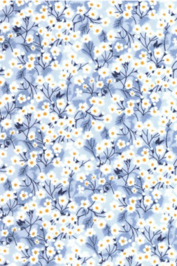 Tissu Liberty au mètre Mitsy valeria bleu