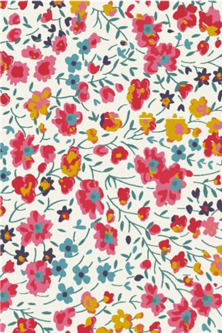 Tissu Liberty au mètre Phoebe grenadine