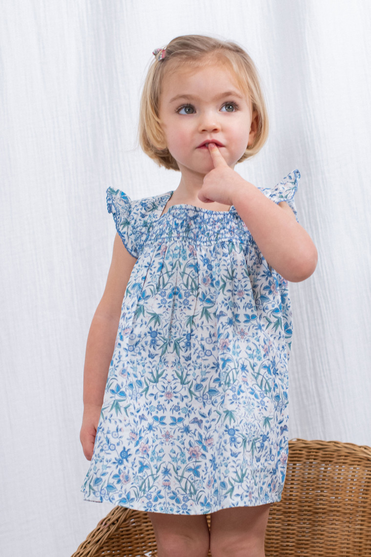 Paula baby dress in Liberty