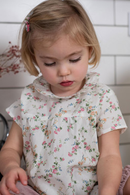 Blouse bébé en Liberty Charlotte