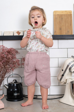 Blouse bébé en Liberty Charlotte