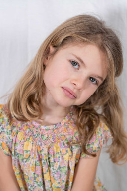 Stella smocked dress in Liberty