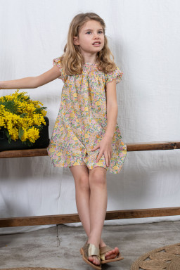 Stella smocked dress in Liberty