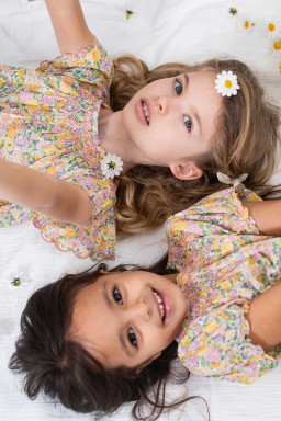 Stella smocked dress in Liberty