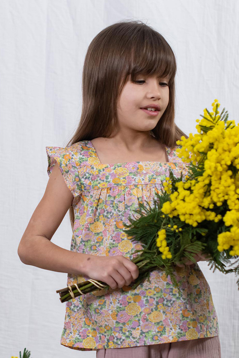blouse fille en Liberty