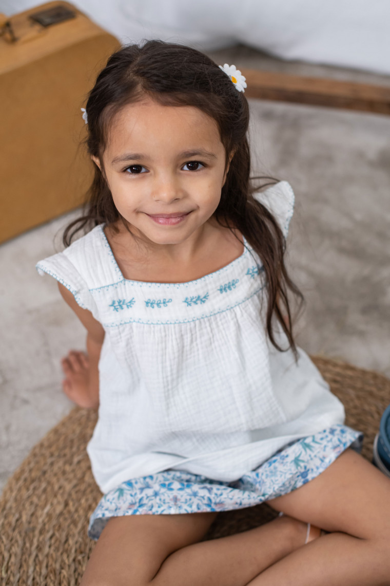 Olivia embroidered blouse