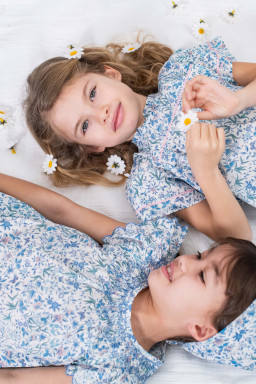 Smocked blouse in Liberty Paloma
