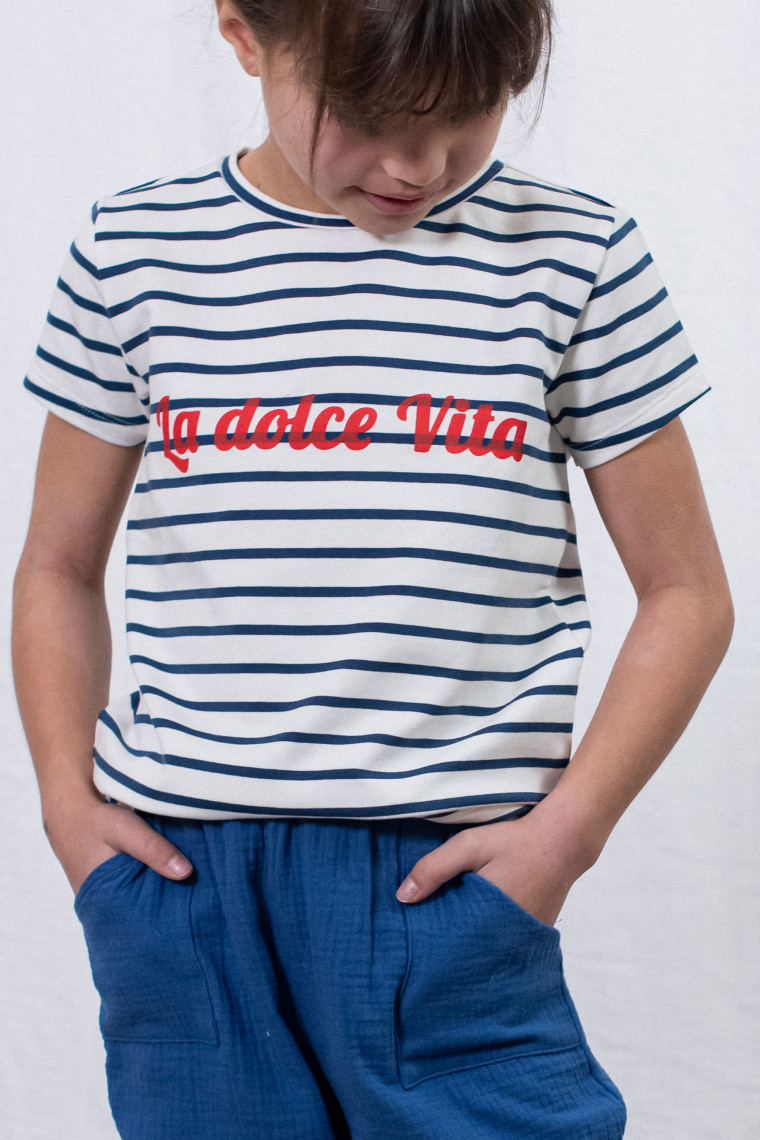 tee-shirt marinière pour enfant