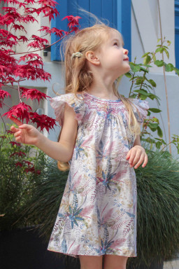Stella smocked dress in Liberty