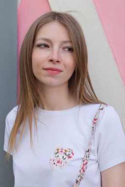 Tee-shirt coeur en Liberty