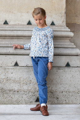 Alba blouse for girl in Liberty