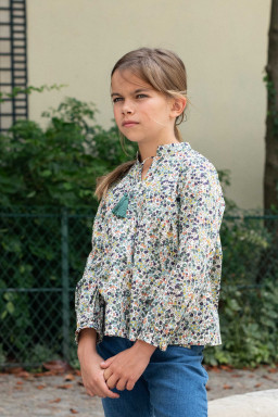 Blouse fille en Liberty Leonor