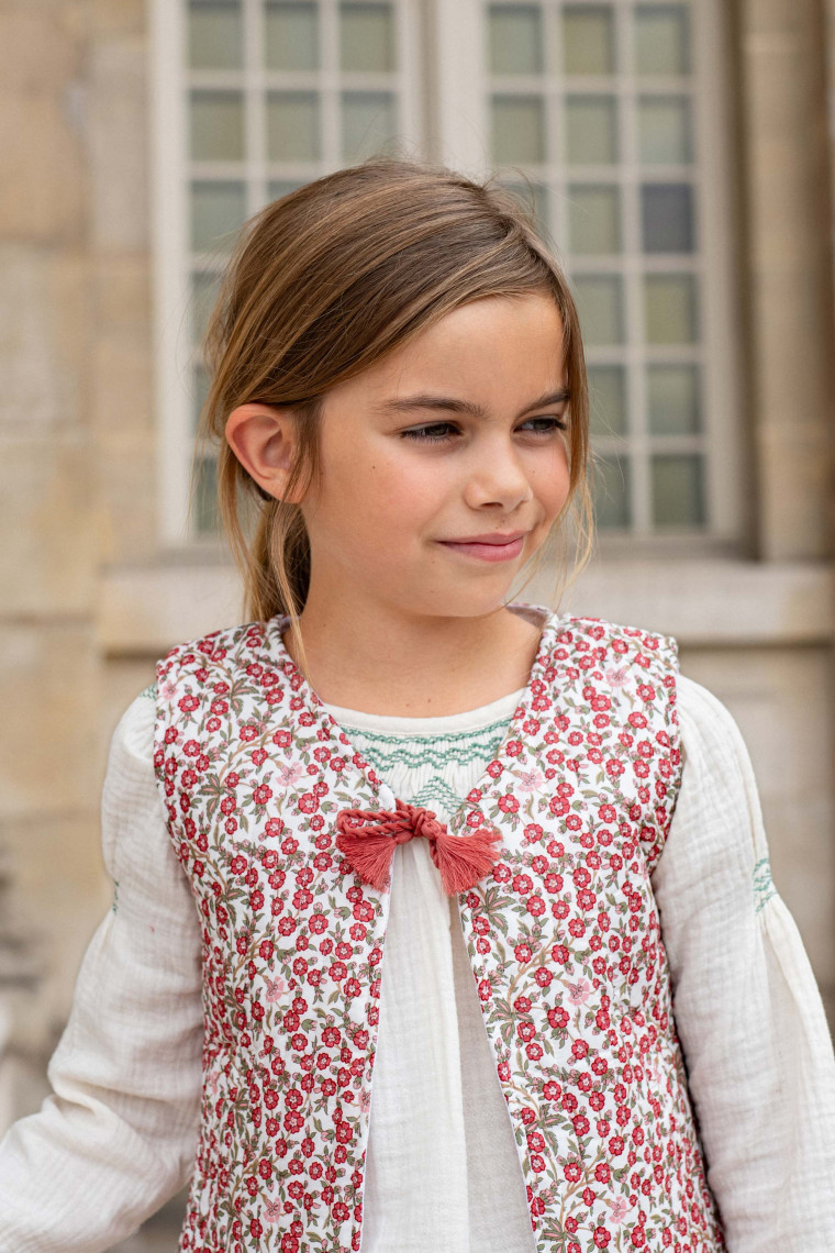 Gilet matelassé en Liberty
