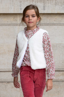 Gilet en fausse fourrure pour fille
