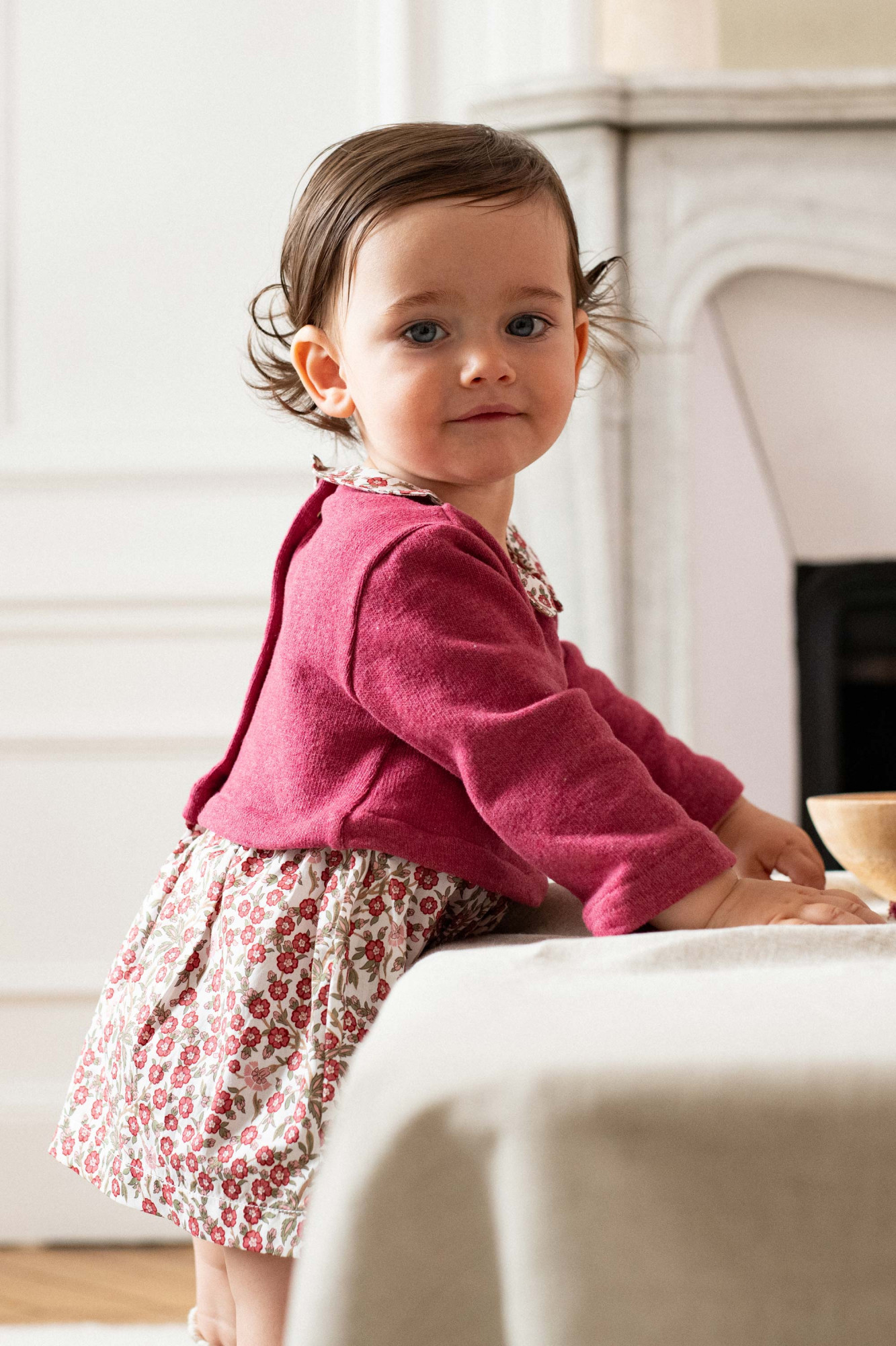 Robe bebe Gloria - Marie puce Paris - vêtements de créateur pour enfant