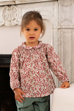 Blouse bébé en Liberty
