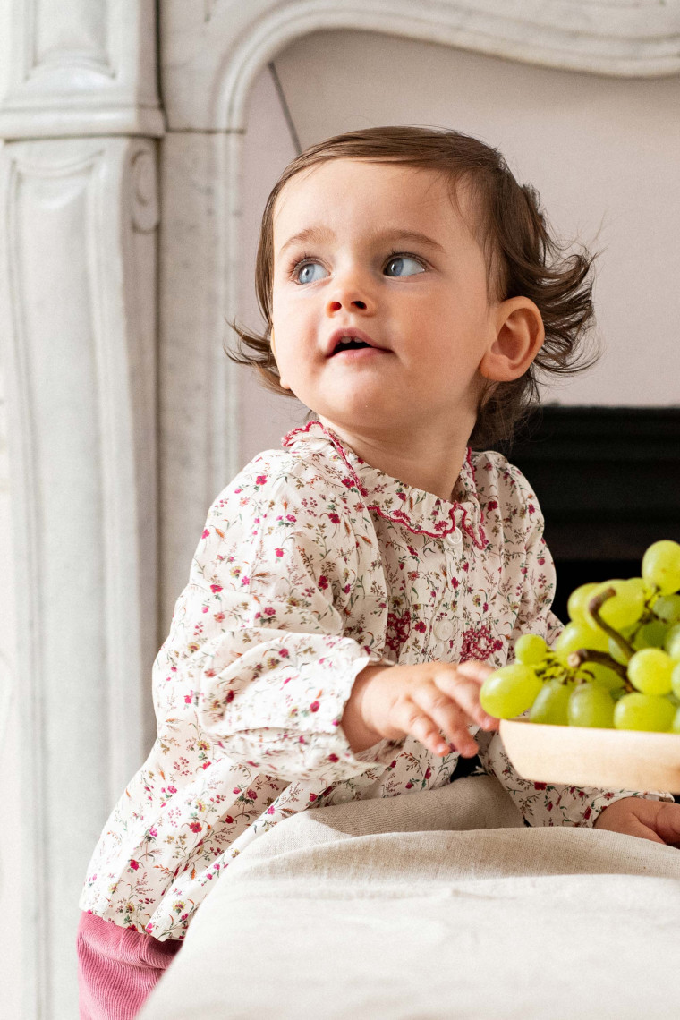 Corine blouse for baby in Liberty