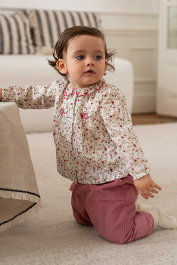 Corine blouse for baby in Liberty