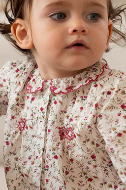 Blouse bebe en Liberty Corine
