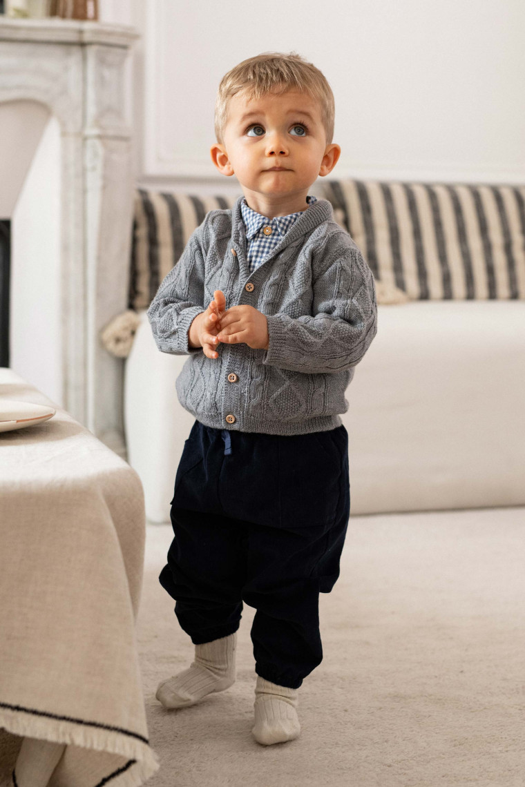 pantalon bébé en velour