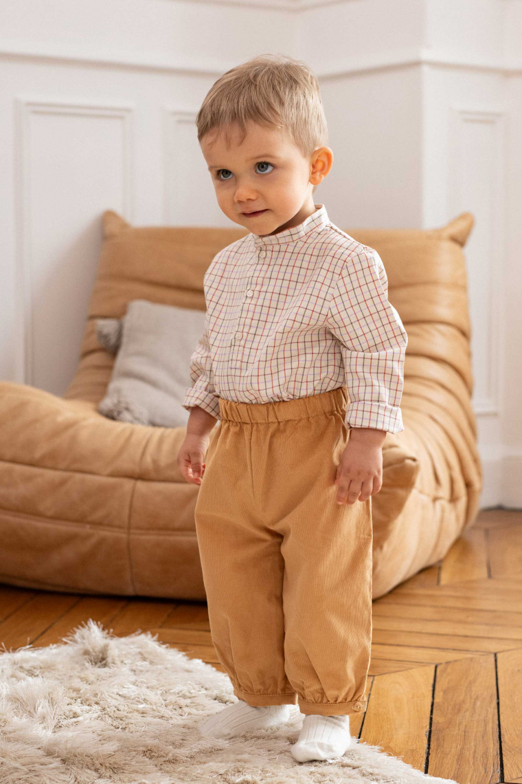 pantalon bébé en velour