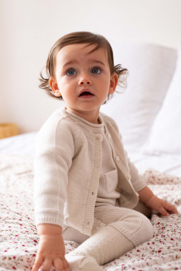 Cardigan pour bébé en mérinos