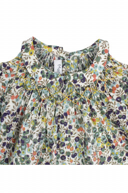 Blouse bebe en Liberty Confetti