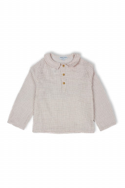 chemise bébé et garçon retro en double gaze