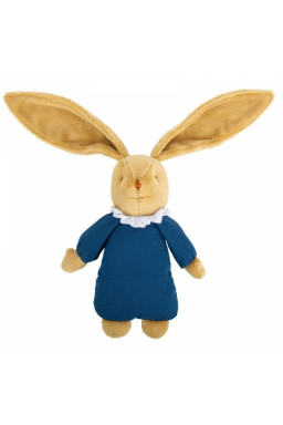 Lapin Nid d'ange doudou avec hochet