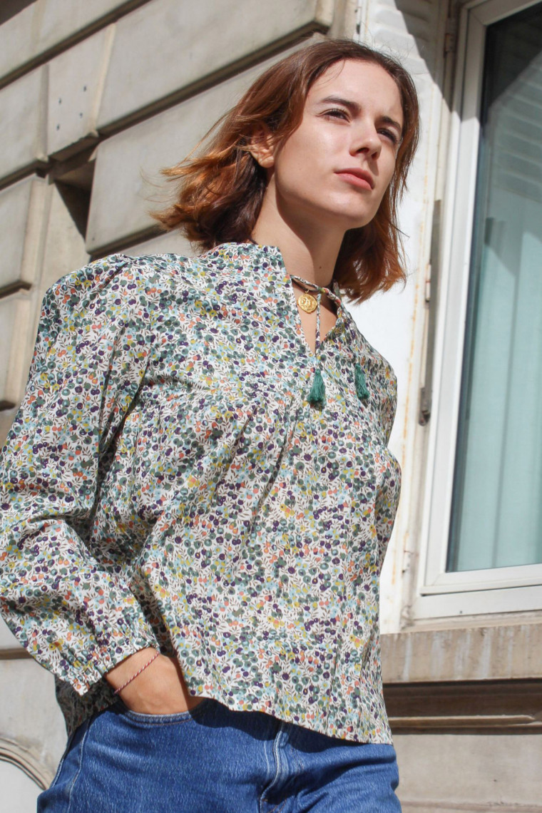 Blouse femme en Liberty