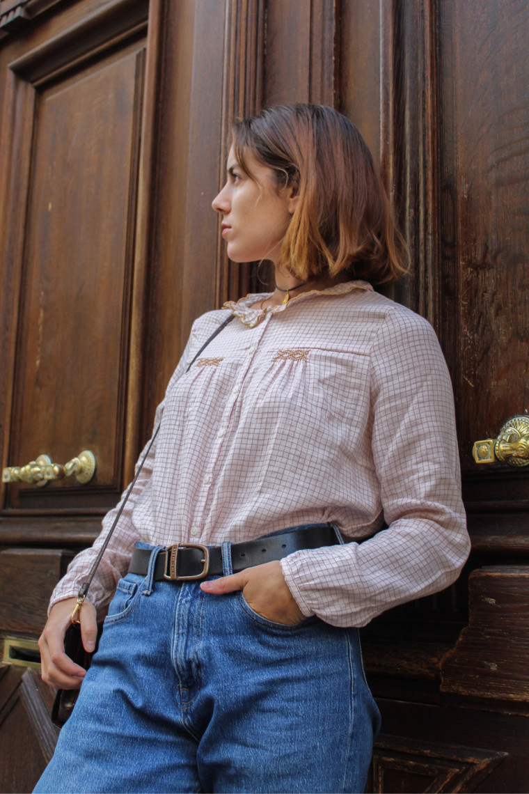 Blouse femme avec smocks