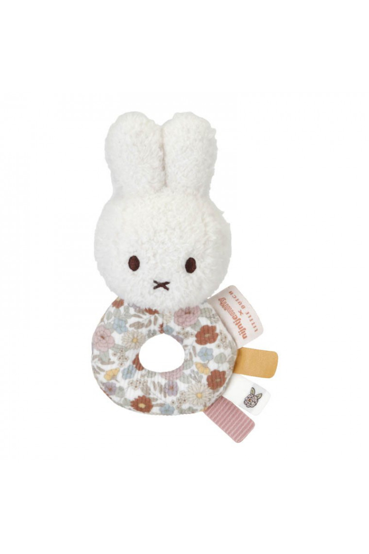Hochet Miffy vintage flowers