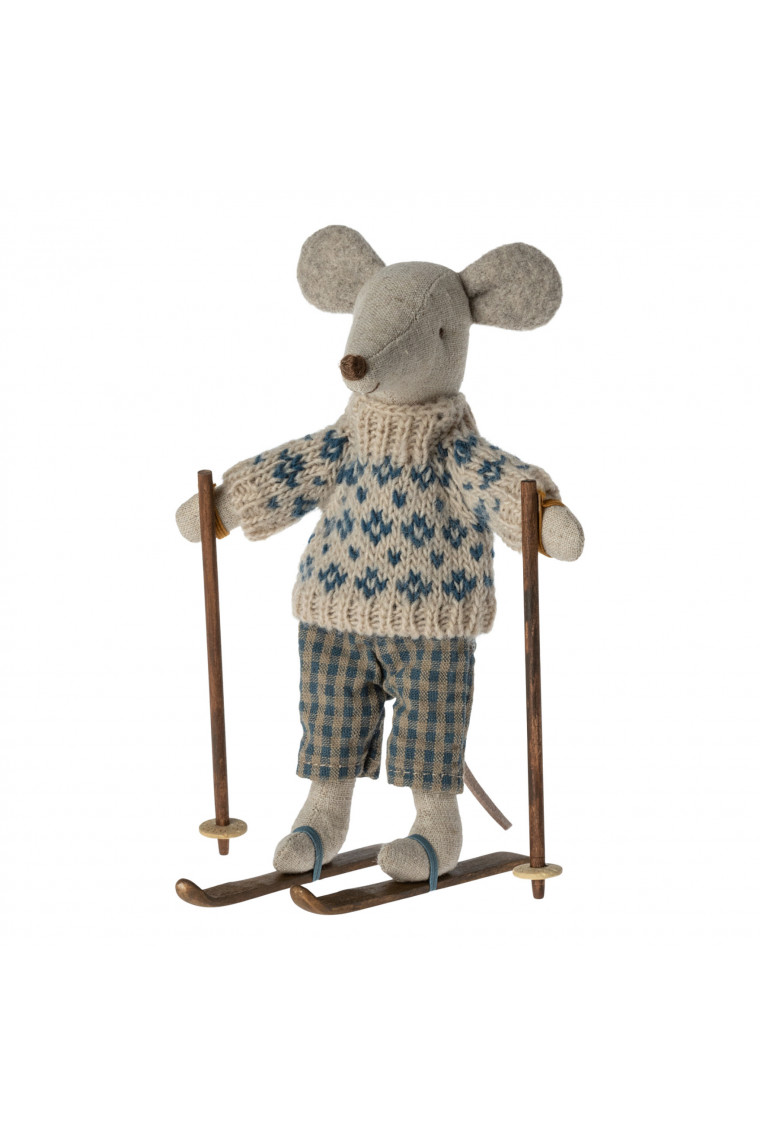 Dad Mouse ski by Maileg