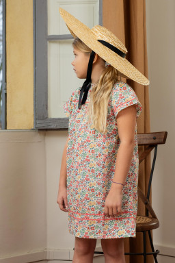 Anita dress for girl in Liberty