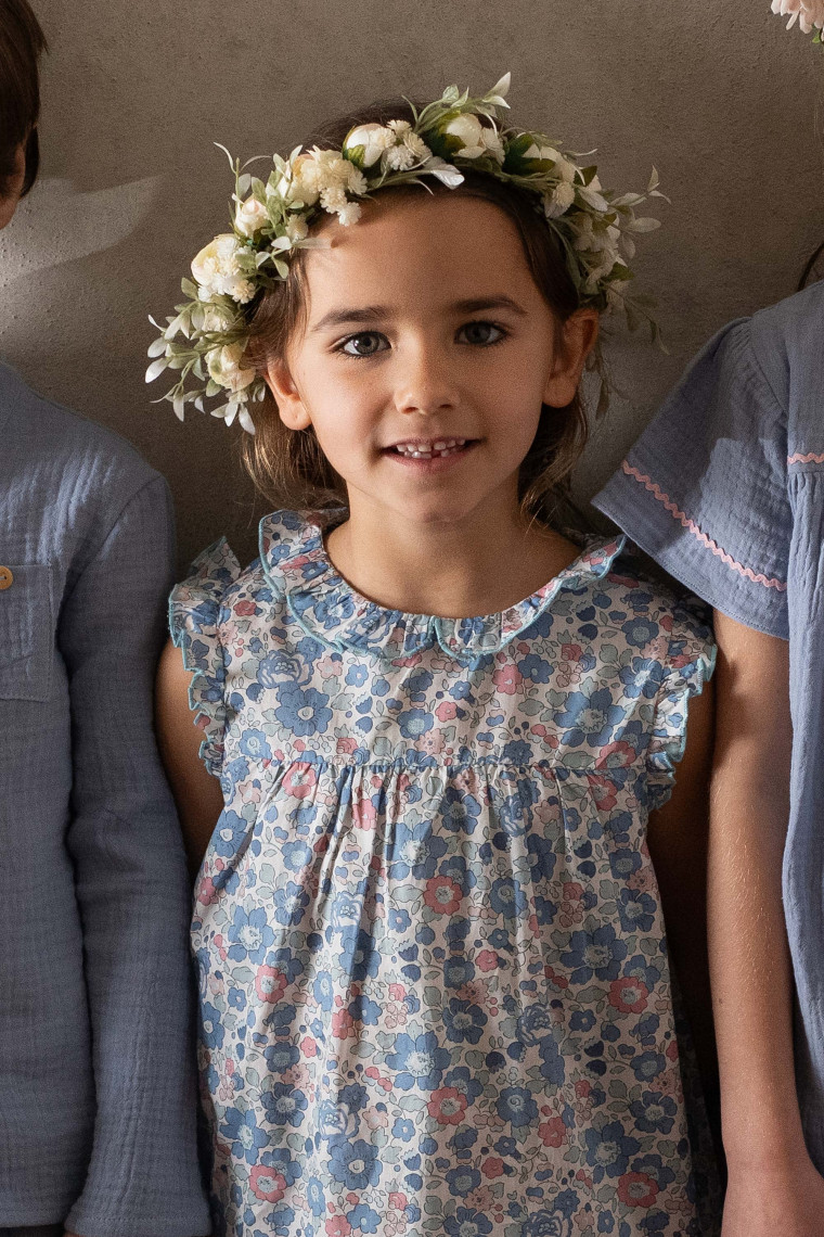 Charline dress for girl in Liberty