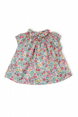 Blouse bébé en Liberty Pirouette