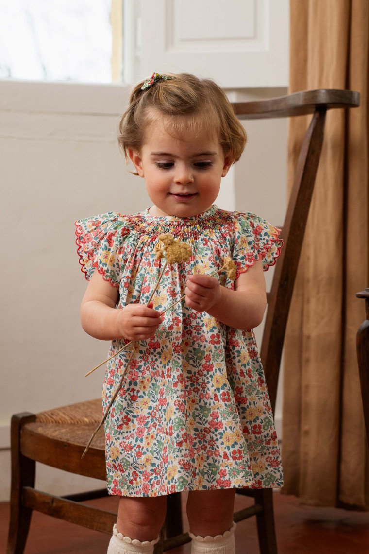 Robe bébé en Liberty Gabrielle