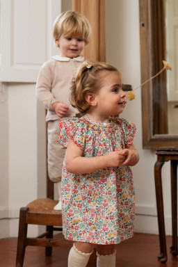 Robe bébé en Liberty Gabrielle